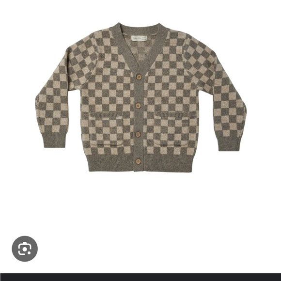 Rylee + Cru Other - Kids Rylee & Cru Checkered Gray sand Sweater in kids size 10-12